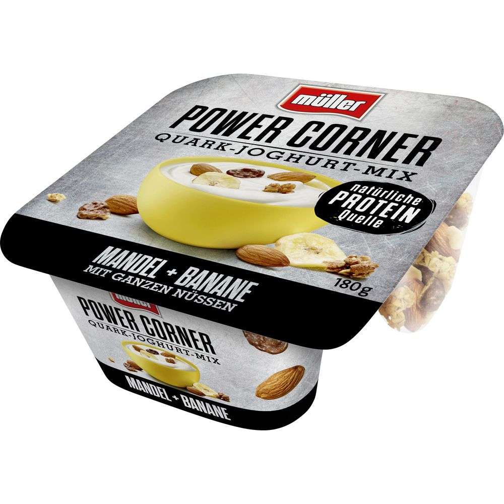 Quark-Joghurt-Mix &amp;quot;Power Corner&amp;quot;, Mandel-Banane von Müller