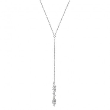 Damen Halskette/ Collier aus Silber 925 mit Zirkonia (4056874025034)
