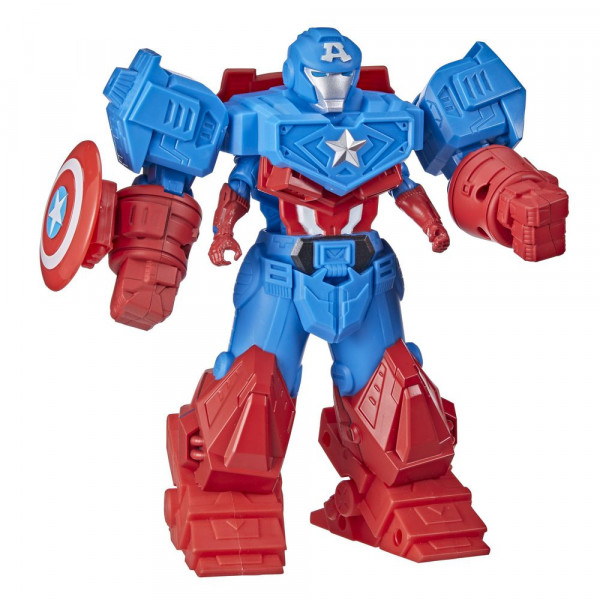Avengers Mech Strike 20 cm großer Captain America mit ultimativer Mech Rüstung