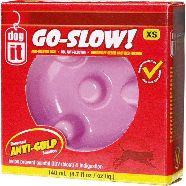 Hundenapf Go Slow!, pink