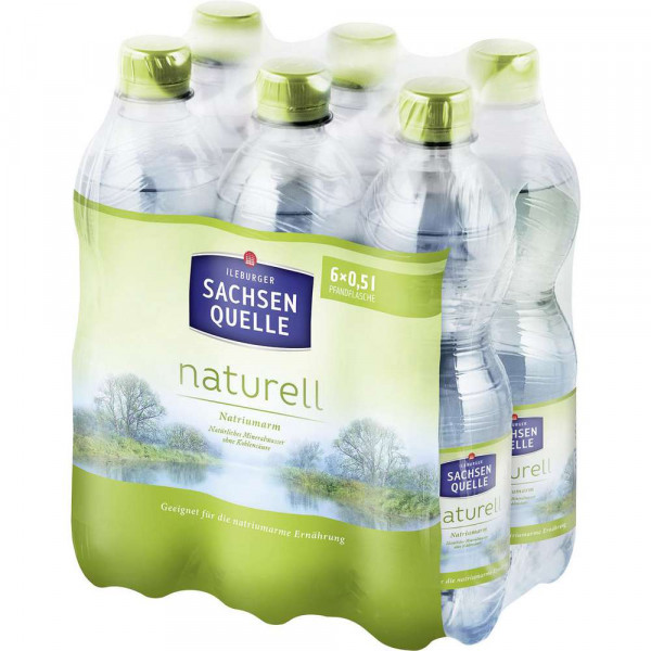 Mineralwasser, Naturelle (6x 0,500 Liter)