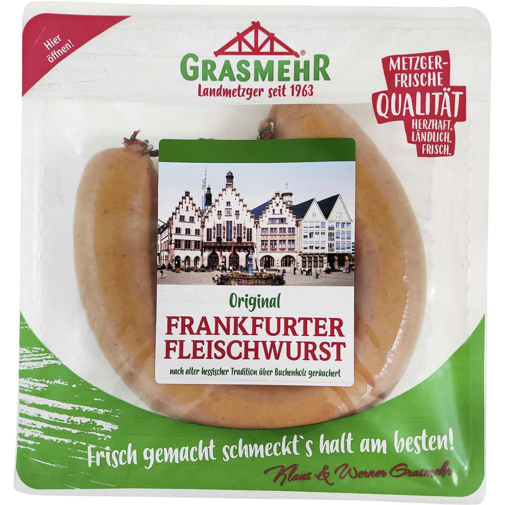 Original Frankfurter Fleischwurst von Grasmehr ⮞ Globus