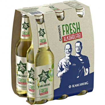 Alkoholfreies Biermischgetränk Fresh (4x Träger in der Kiste zu je 6x 0,330 Liter)
