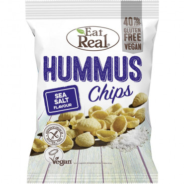 Hummus Chips Sea Salt 135g, Vegan