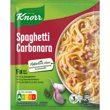 Fix-Gewürzmischung, Spaghetti Carbonara