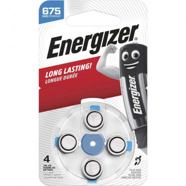 Hörgerätebatterie Zinc-Air ENR EZ Turn & Lock (675) 1,4 Volt