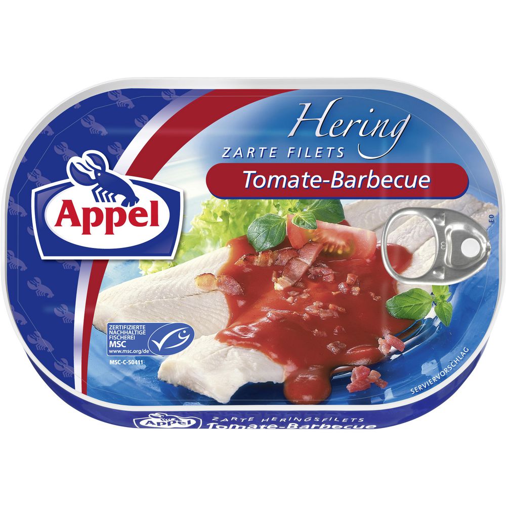Heringsfilets, BBQ/Tomate von Appel ⮞ Globus erfahren Mehr 