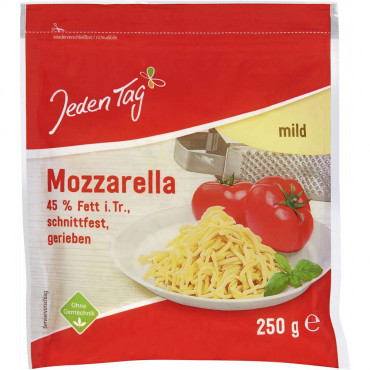 Mozzarella, gerieben