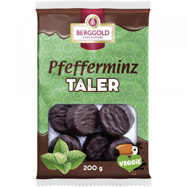 Pfefferminz-Taler mit Schokolade