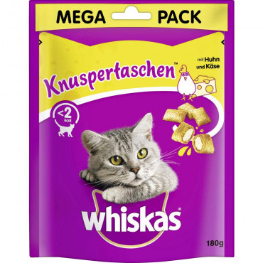 Katzen-Snack Knuspertaschen, Huhn/Käse