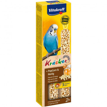 Vogelfutter Sittich-Kräcker, Popcorn & Honig