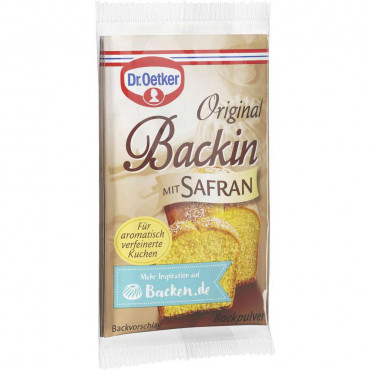 Backpulver Backin mit Safran