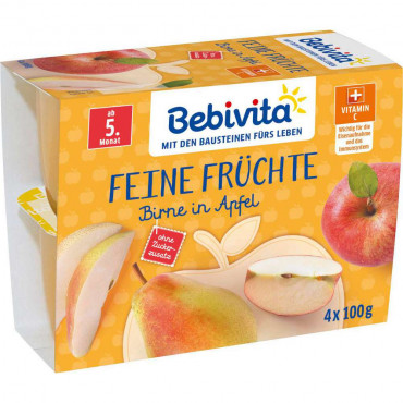Babynahrung Früchtebrei, Apfel/Birne