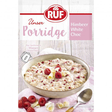 Porridge Himbeer white choc