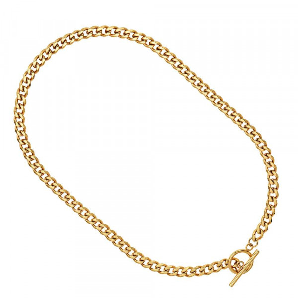 Damen Halskette/ Collier aus Edelstahl, vergoldet (4056874024242)