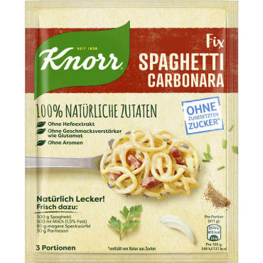 Fix-Würzmischung Natürlich Lecker, Spaghetti Carbonara