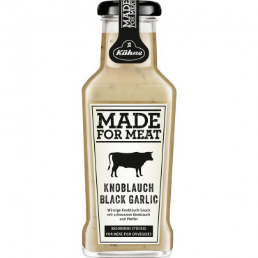 Grillsauce Made for Meat, Black Garlic