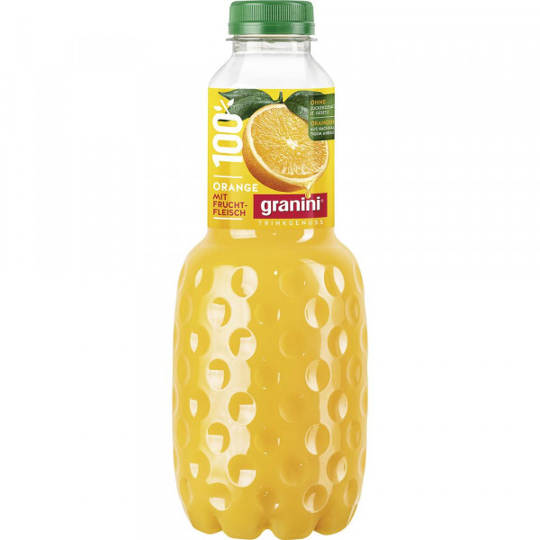 Trinkgenuss Orangensaft mit Fruchtfleisch