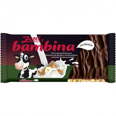 Bambina Tafelschokolade, Karamell/Haselnuss/Zartbitter