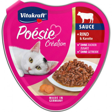 Katzen-Nassfutter Poésie Sauce, Rind & Karotten