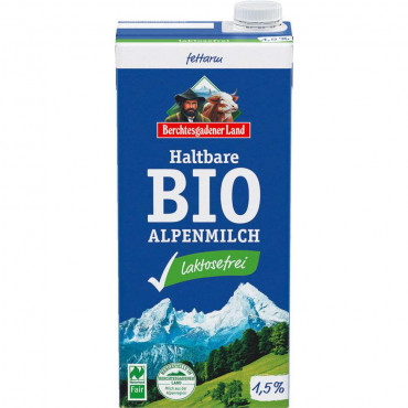 Bio H-Alpenmilch 1,5% Fett, Laktosefrei