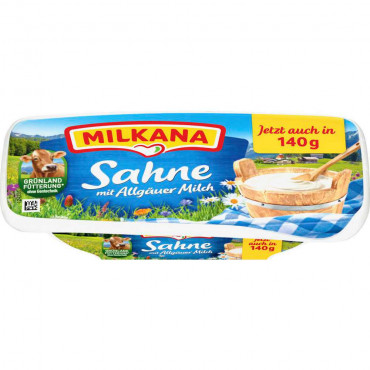 Schmelzkäse, Sahne mit Allgäuer Milch von Milkana ⮞ Globus