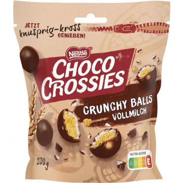 Weizencerealien mit Schokoladenüberzug Choco Crossies, Crunchy Balls