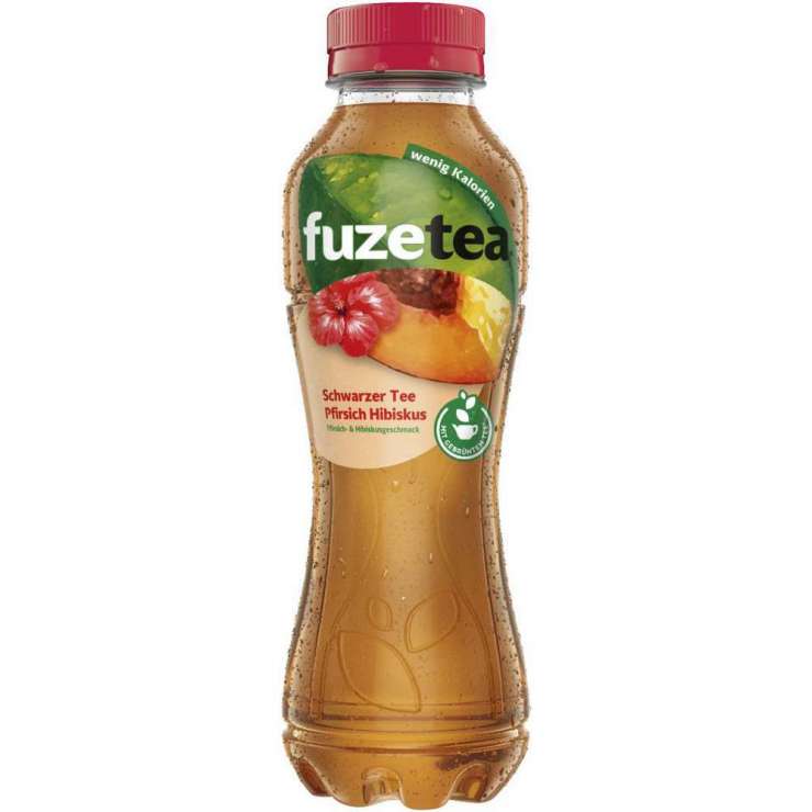 Eistee Schwarzer Tee, Pfirsich-Hibiskus-Geschmack von Fuze Tea