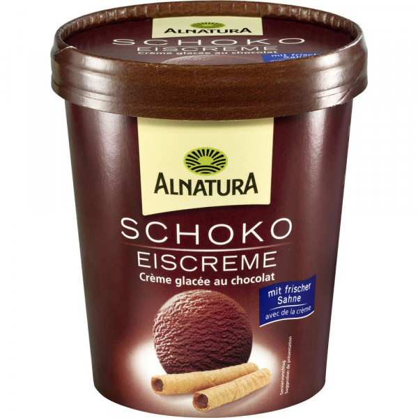 Bio Eiscreme Schokolade, tiefgekühlt