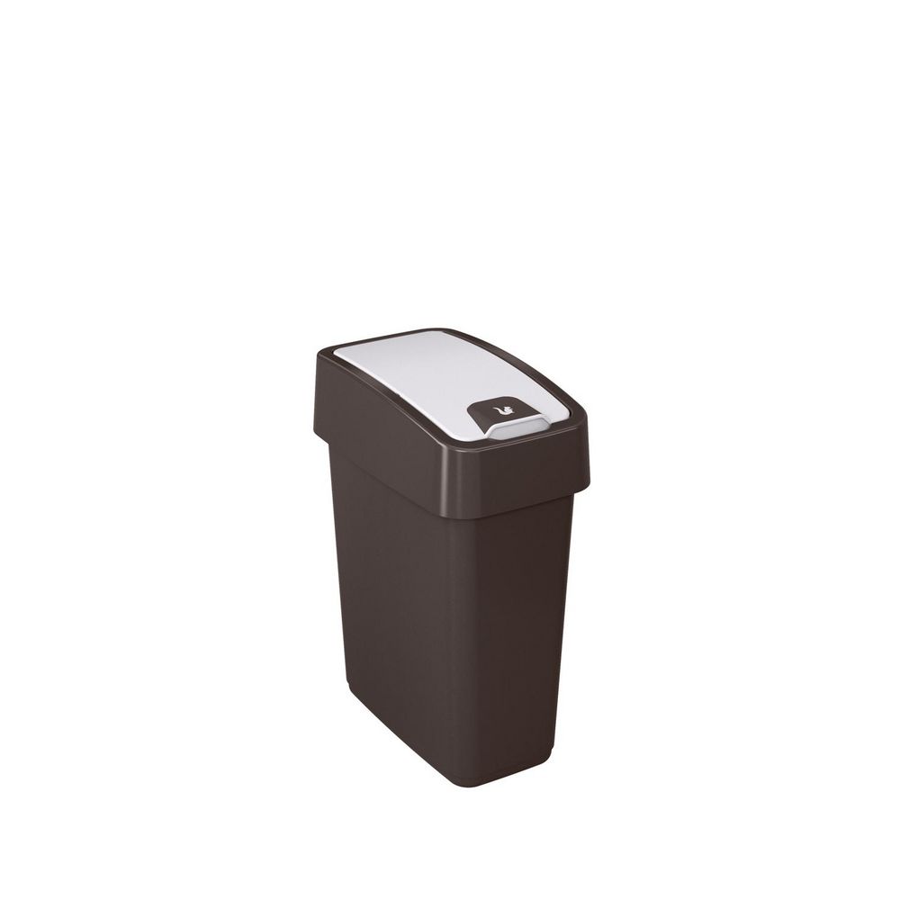 Abfallbehälter mit Flip-Deckel Graphite, 10l von Keeeper