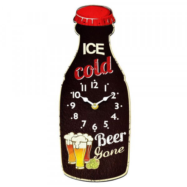 Quarz Wanduhr Ice cold beer