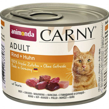 Katzen-Nassfutter Carny Adult, Rind/Huhn