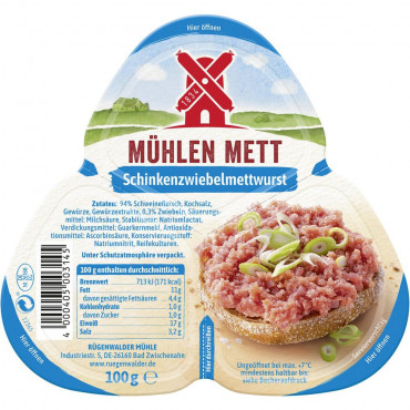 Mett Schinken-Zwiebelwurst