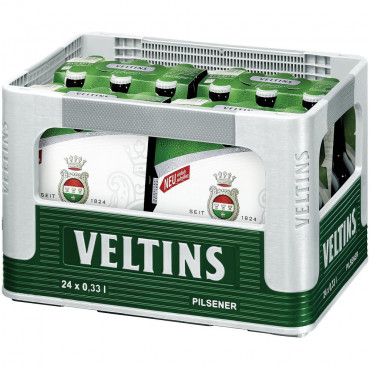 Pilsener Bier, 4,8% (4x Träger in der Kiste zu je 6x 0,330 Liter)
