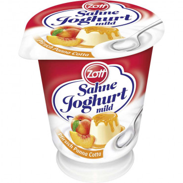 Sahnejoghurt mild, Pfirsich-Panna Cotta