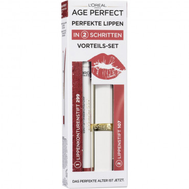 Age Perfect Vorteils-Set Perfekte Lippen Coffret Iris, Lippenstift & Lipliner