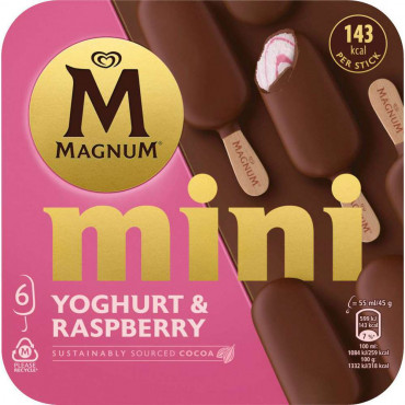 Stiel-Eis Minis Joghurt & Himbeere