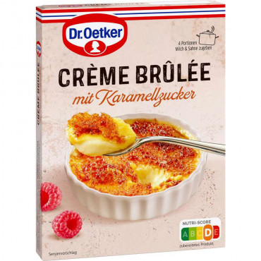Dessertpulver Crème Brûlée, mit Karamellzucker