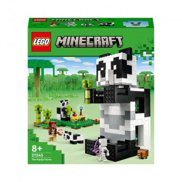 LEGO Minecraft 21245 Das Pandahaus Set, Spielzeug-Haus mit Skelett