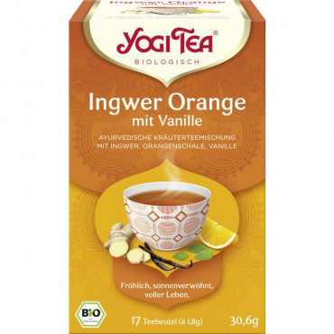 Tee Ingwer Orange mit Vanille