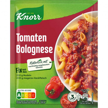 Fix-Würzmischung, Tomaten-Bolognese