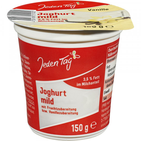 Joghurt mild, Vanille