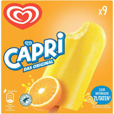 Stiel-Eis Capri, Orange
