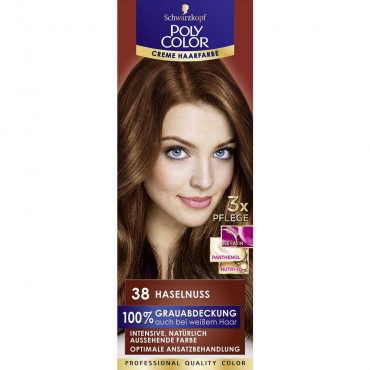 Haarfarbe Poly Color, 38 Haselnuss
