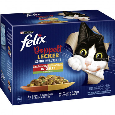 Katzen-Nassfutter Felix, So gut wie es aussieht, Doppelt lecker