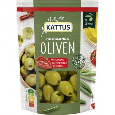 Oliven mit sonnen getrockneten Tomaten