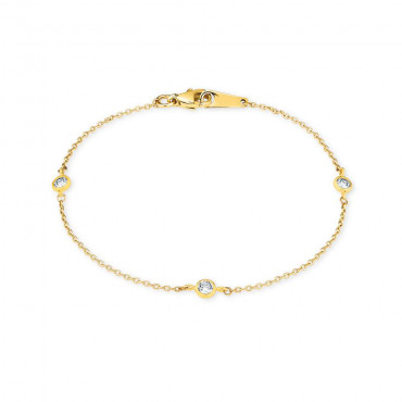 Damen Armband aus Gold 375 mit Zirkonia (4056866008915)
