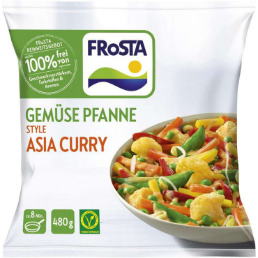 Gemüsepfanne Asia Curry, tiefgekühlt