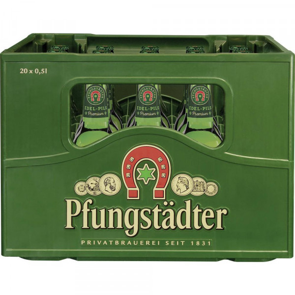 Pilsner Bier Edel-Pils, Premium, 4,9 % (20x 0,500 Liter)