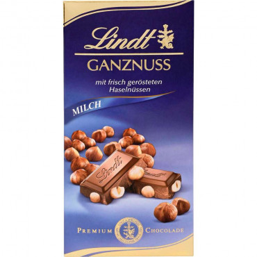 Tafelschokolade Ganznuss, Haselnuss